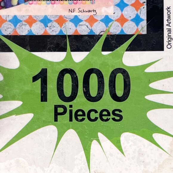 Hipster 1000 Piece Jigsaw Puzzle By Monkey Fist Vivid Color Glossy Cardboard 12+ - Picture 4 of 16